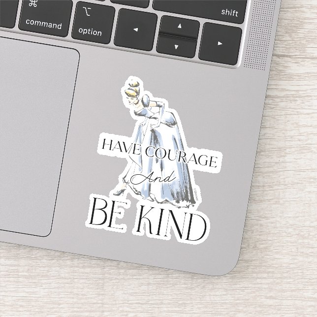 Sticker Cendrillon | Avoir du courage et être gentil (Détail)