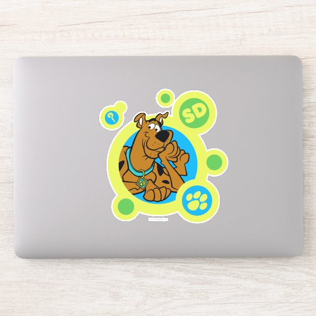 Sticker Cercles Scooby-Doo SD Badge (Ordinateur)