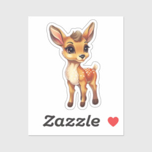 Sticker Cerf caricaturé