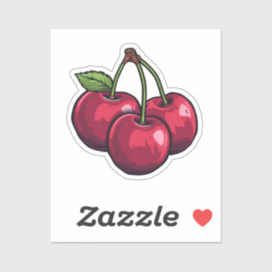 Sticker Cerise de dessin animé