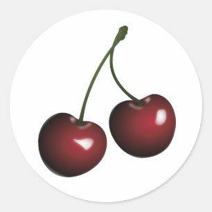 Sticker cerises noires