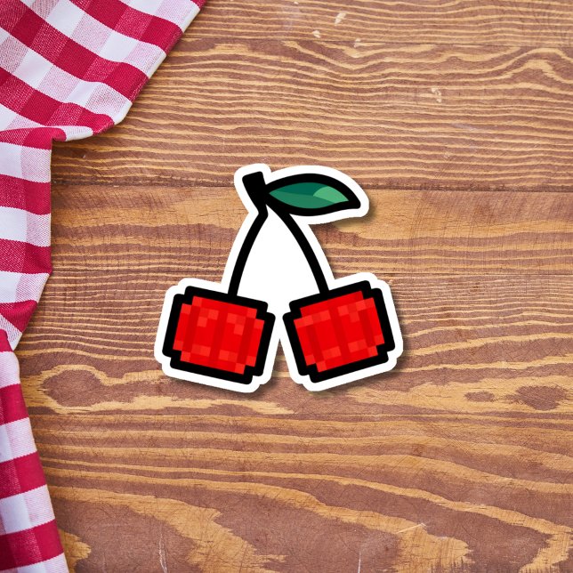 Sticker Cerises Pixel (Créateur téléchargé)