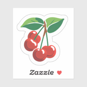 Sticker Cerises rouges