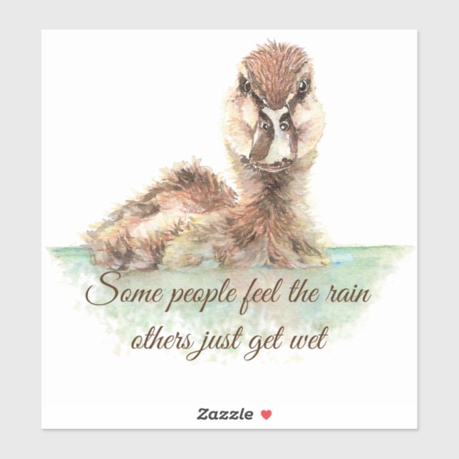 Sticker Certains ressentent la pluie Citation inspirationn (Feuille)