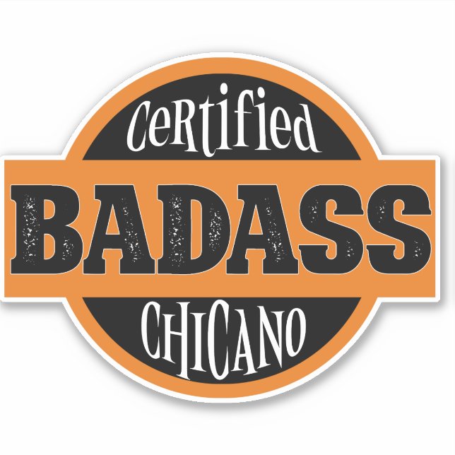 Sticker Certifié Bad Chicano (Devant)