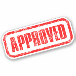 Sticker Certifié par succès - Timbre officiellement approu