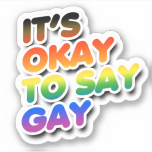 Sticker C'est correct de dire gay