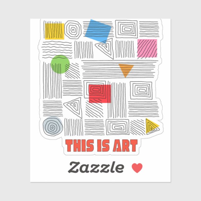 STICKER C'EST DE L'ART (Feuille)