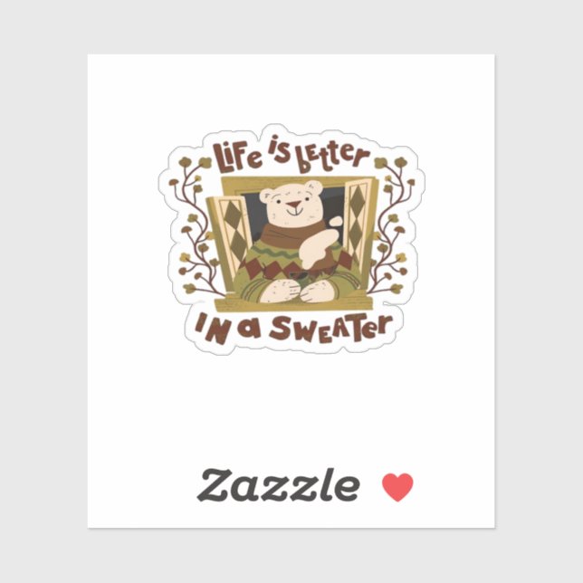 Sticker C'est du sucre ! Automne C’est l’automne Y’all (Feuille)