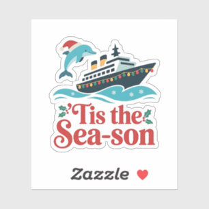 Sticker c'est la sai-son drôle de croisière en famille