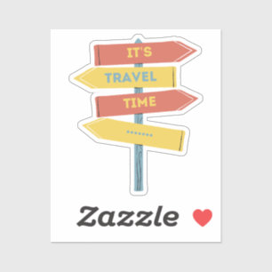 Sticker C'est le temps de déplacement