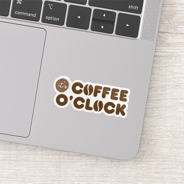 Sticker C'est l'heure du café (Détail)