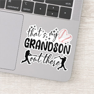 Sticker C'est mon petit-fils dehors, là-bas, des paroles a