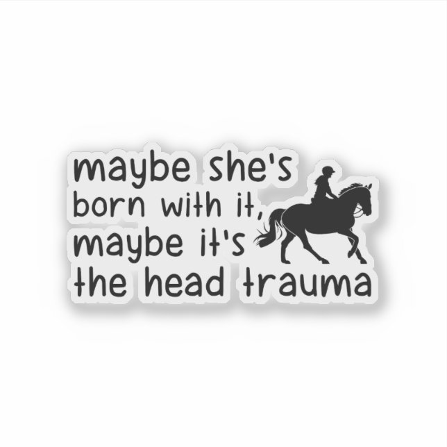 Sticker C'est peut-être le traumatisme crânien - Drôle Che (Devant)