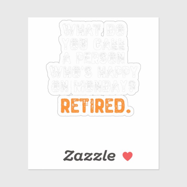 Sticker C'est quoi, Do You Call a Person Who's Happy On Mo (Feuille)