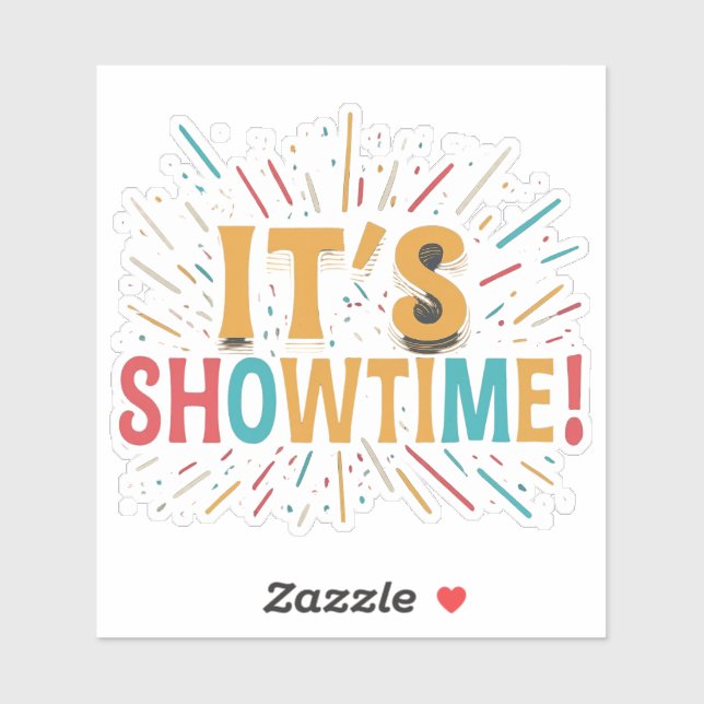 Sticker C'est Showtime (Feuille)