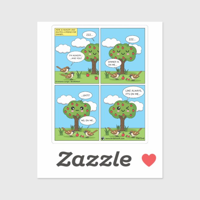 Sticker C'est sur Moi... Comique (Feuille)