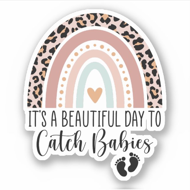 Sticker C'est une belle journée pour attraper des bébés sa (Devant)