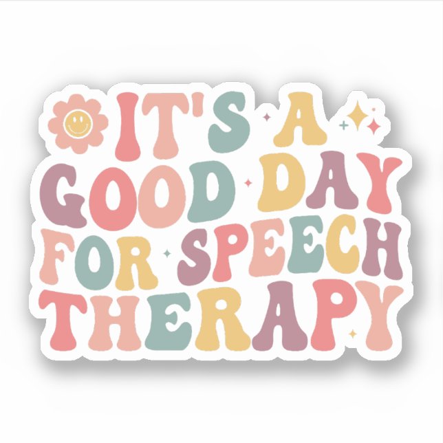 Sticker C'est une bonne journée pour la thérapie vocale ca (Devant)