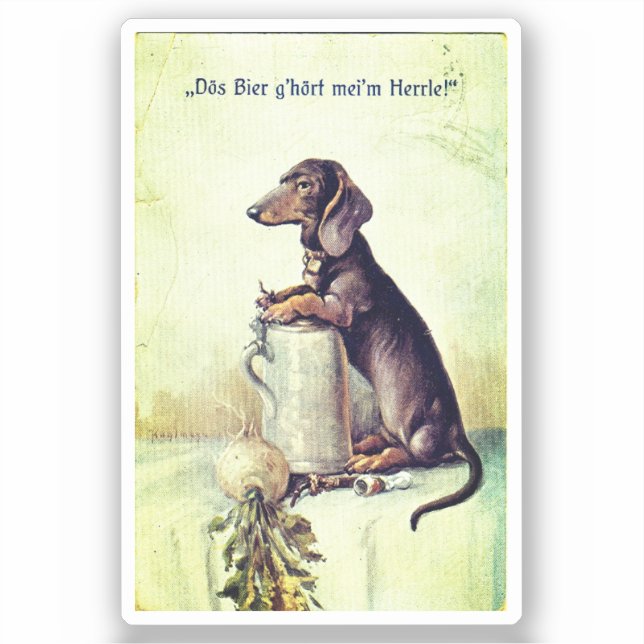 Sticker Cette bière appartient à mon maître ! (Recto)