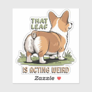 Sticker Cette feuille agit bizarrement
