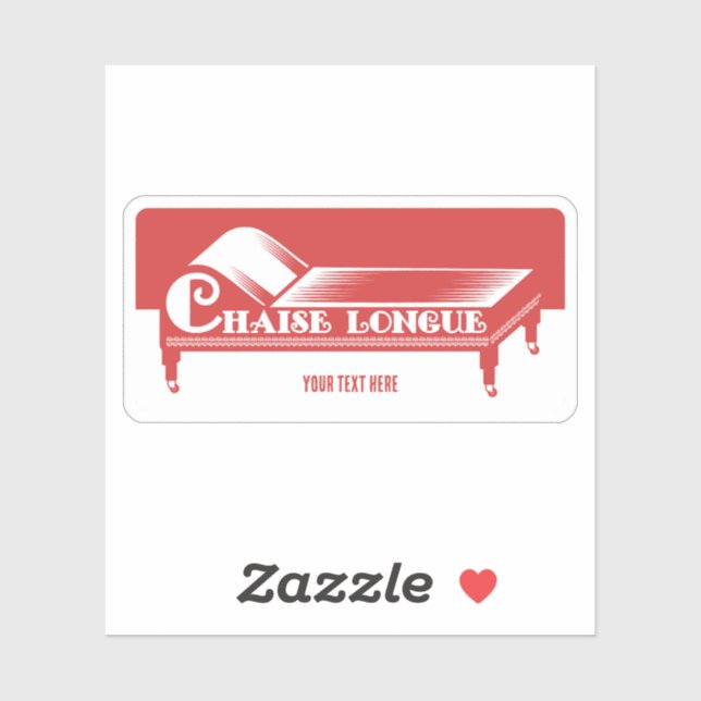 Sticker Chaise Longue (Feuille)