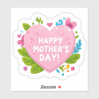 Sticker Chaleur de l’affection - Bonne fête des mères Coeu