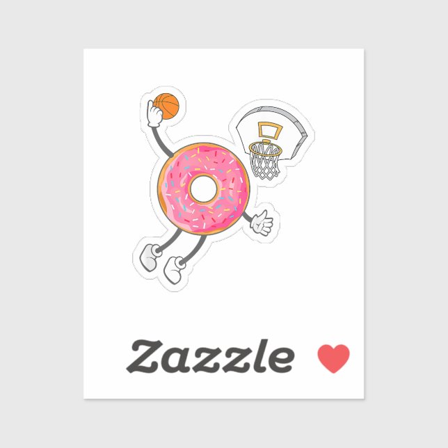 Sticker Champ de nourriture Dunking Donut Hole (Feuille)
