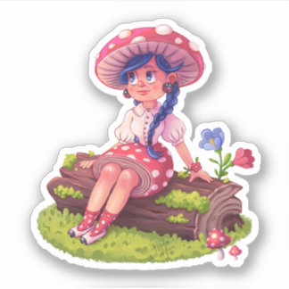 Sticker Champagne dans la nature