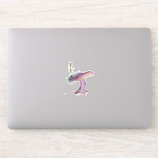 Sticker Champignon aquarelle fantaisiste