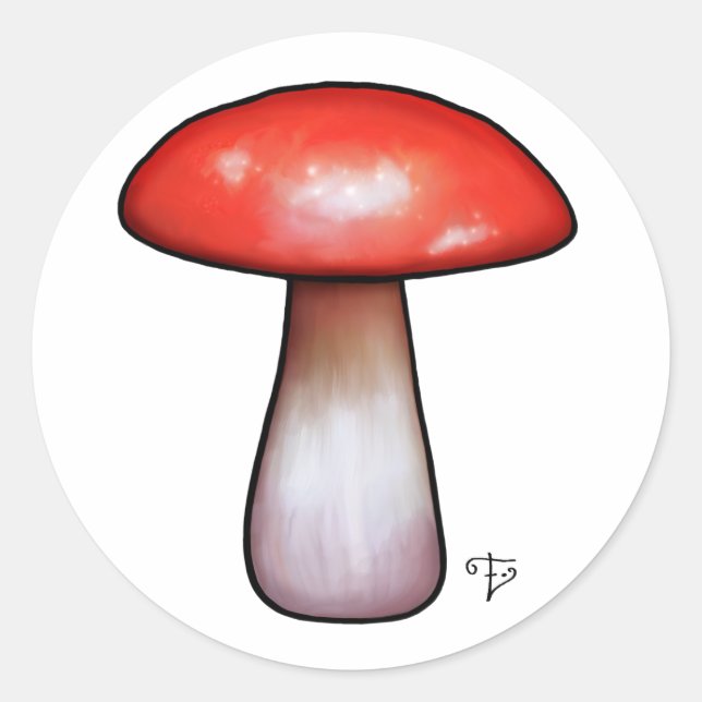 Sticker champignon de l'atelier Elfland (Devant)