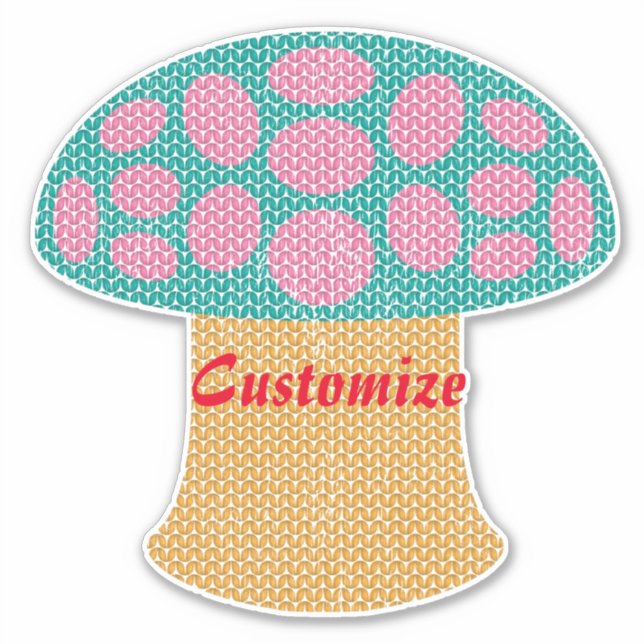 Sticker Champignons Amanita Rouge Thunder_Cove (Devant)