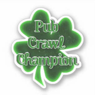 Sticker Champion de la tournée des bars Saint-Patrick