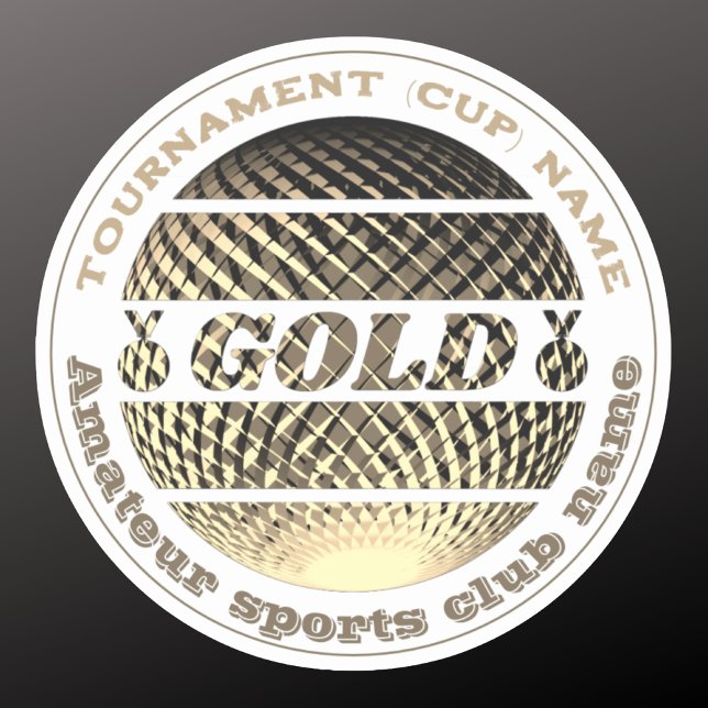 Sticker Champion du premier prix de la médaille d'or (Créateur téléchargé)