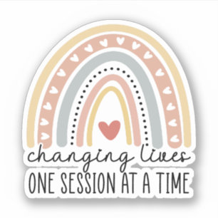 Sticker Changement de vie une session à la fois, comportem