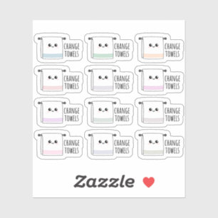 Sticker Changer Serviettes Blanchisserie Nettoyage Corvées