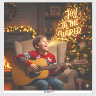 STICKER CHANSON DE NOËL THÈME ENFANTS CHANTANT