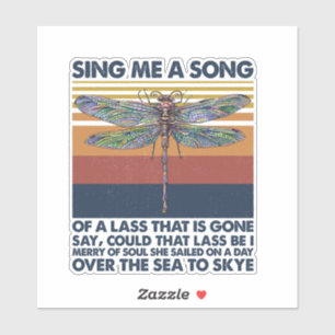 Sticker Chantez-Moi Une Chanson D'Une Lasse Qui Est Partie
