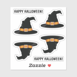 Sticker Chapeau de sorcière orange Chapeau de sorcière Tex