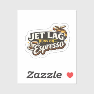 Sticker Chapeau drôle pour amateur de café de voyage