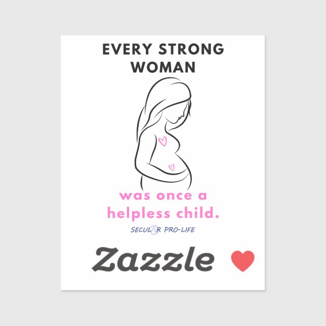 Sticker chaque femme forte (Feuille)