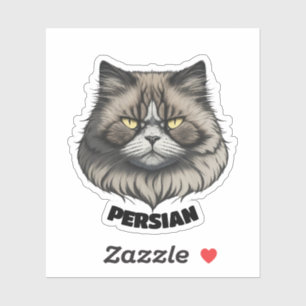 Sticker Charismatique Chat Perse