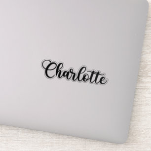 Sticker Charlotte Name - Calligraphie manuscrite