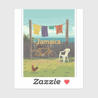 Sticker charme tropical jamaïcain