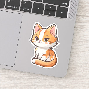 Sticker Charming Kawaii Kitten