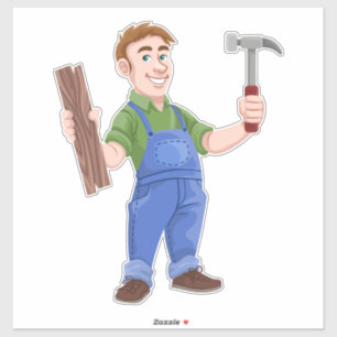 Sticker charpentier-humeur-bois-construction