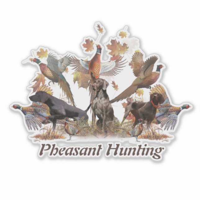 Sticker Chasse aux faisans (Devant)