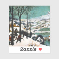 Chasseurs dans le paysage de neige Pieter Bruegel