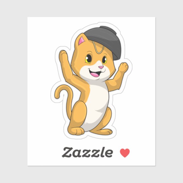 Sticker Chat avec Ramen Bowl (Feuille)