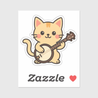 Sticker Chat Banjo Ambiance Country